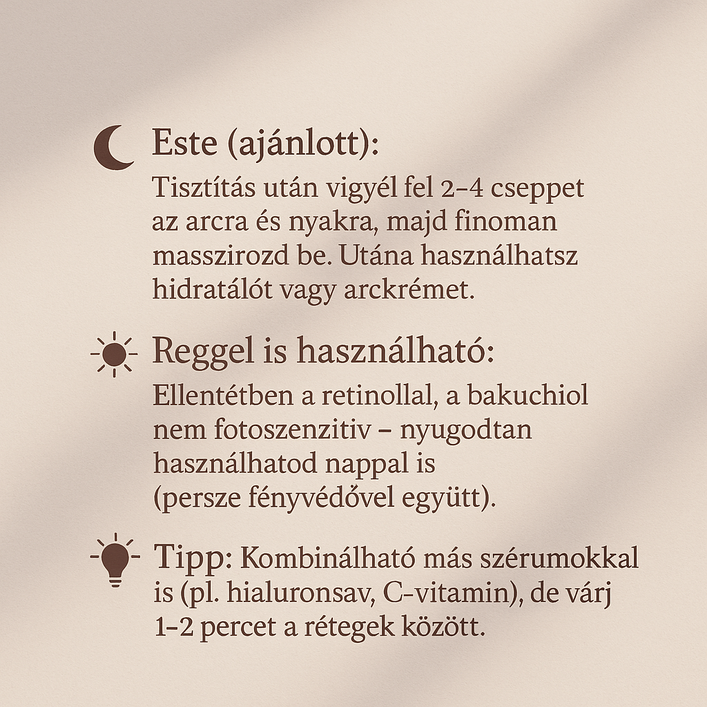 Anti aging szérum - 3% Bakuchiollal  Ferm3™  technológiával -  Retinol alternatva  irritáció nélkül gyönyörű egészséges bőr.