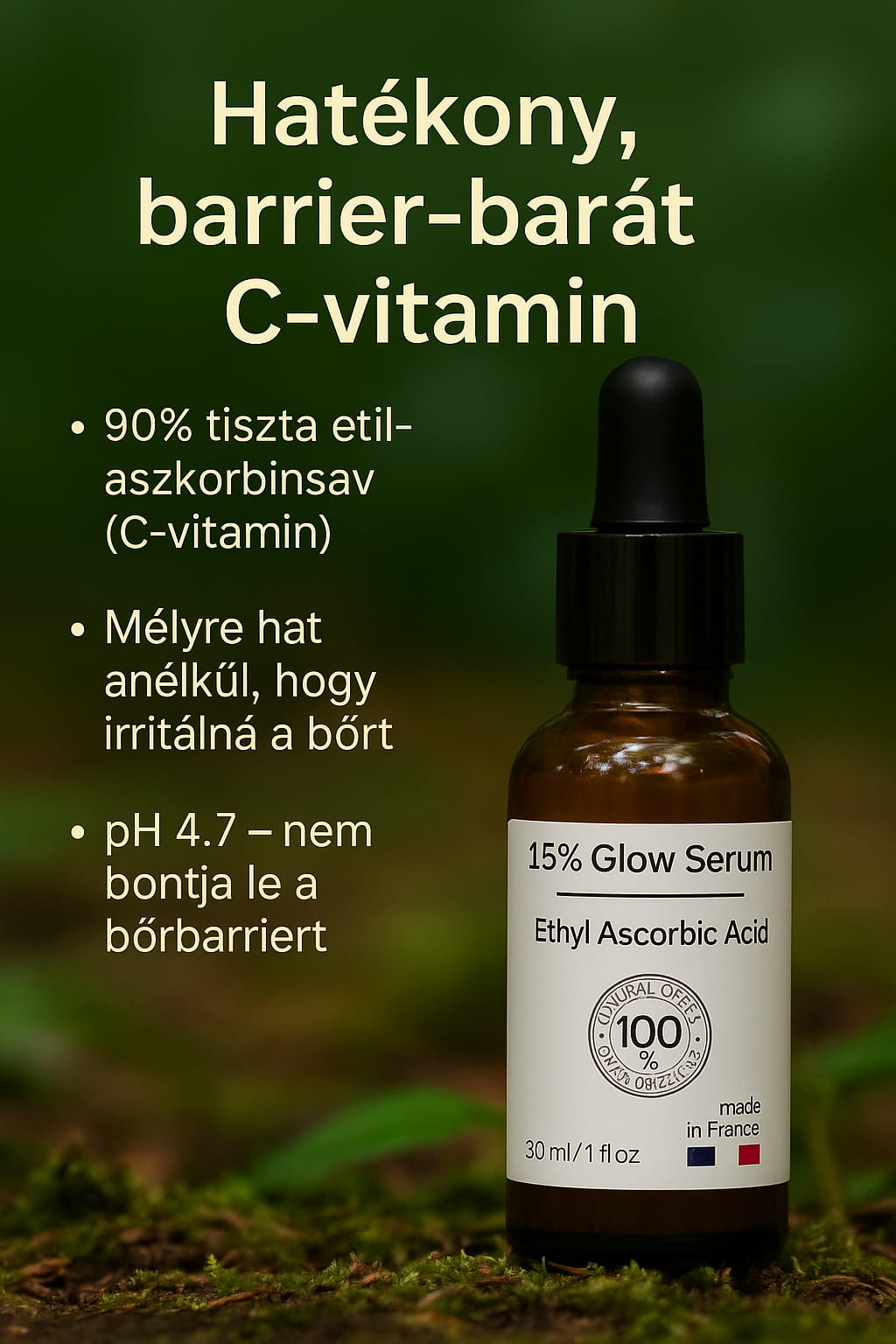 Antioxidant Glow Serum (C-vitamin + Hialuron Szérum)